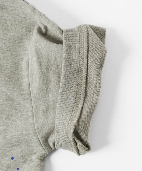 GLAZOS（グラソス）の「ストレッチミニ裏毛・ペイントプリント半袖トレーナー【セットアップ対応】（スウェット・キッズ・ブラック/グレー・150cm/160cm/170cm/140cm/130cm）」の12枚目の写真