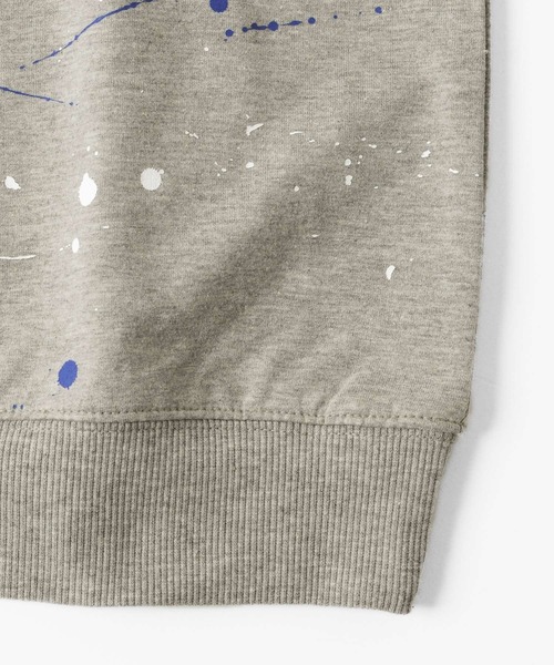 GLAZOS（グラソス）の「ストレッチミニ裏毛・ペイントプリント半袖トレーナー【セットアップ対応】（スウェット・キッズ・ブラック/グレー・150cm/160cm/170cm/140cm/130cm）」の13枚目の写真