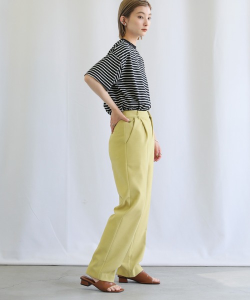 select MOCA(セレクトモカ)の「ボーダーオーバーTシャツ(Tシャツ/カットソー・レディース・ブラック/オレンジ/ブルー・FREE)」の12枚目の写真