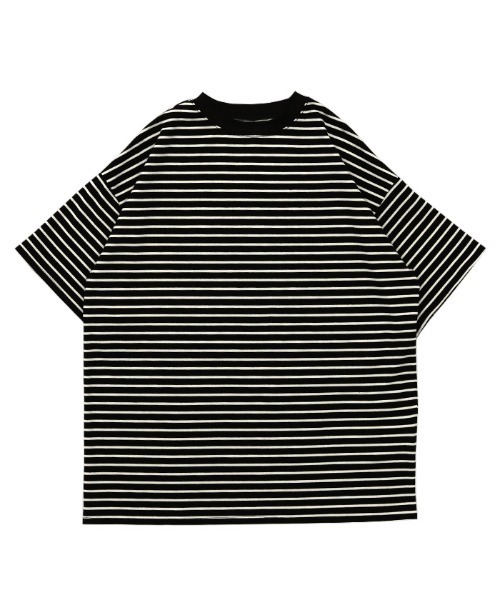 select MOCA（セレクトモカ）の「ボーダーオーバーTシャツ（Tシャツ