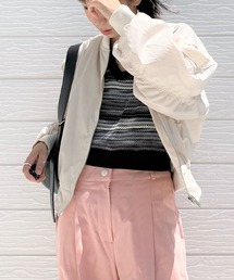 Q | 袖ギャザーブルゾン(ブルゾン)