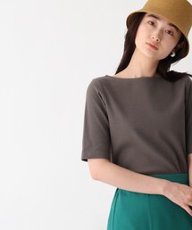 OPAQUE.CLIP | GIZAコットン ストレッチリブカットソー【WEB限定サイズ】(Tシャツ/カットソー)