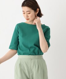 OPAQUE.CLIP | GIZAコットン ストレッチリブカットソー(Tシャツ/カットソー)