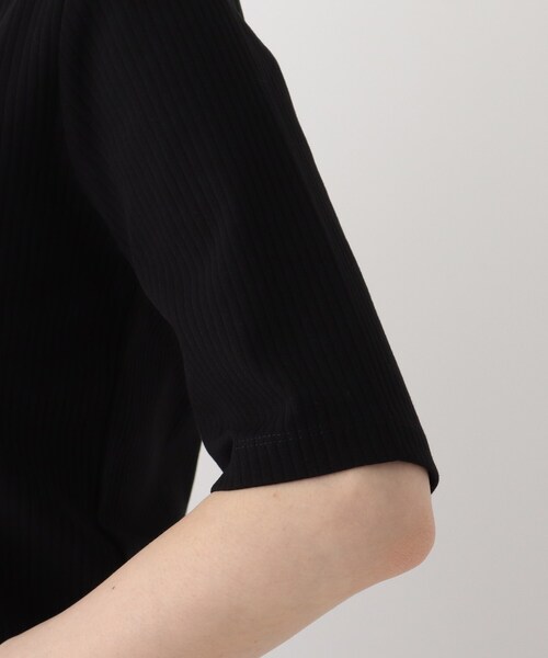 OPAQUE.CLIP（オペークドットクリップ）の「◆GIZAコットン ストレッチリブカットソー【WEB限定サイズ】（Tシャツ/カットソー・レディース・ホワイト系/ブラック/グリーン/サンドベージュ/ブルー/ブラウン・34/36/38/40/42）」の15枚目の写真