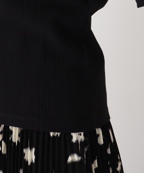 OPAQUE.CLIP（オペークドットクリップ）の「◆GIZAコットン ストレッチリブカットソー【WEB限定サイズ】（Tシャツ/カットソー・レディース・ホワイト系/ブラック/グリーン/サンドベージュ/ブルー/ブラウン・34/36/38/40/42）」の9枚目の写真