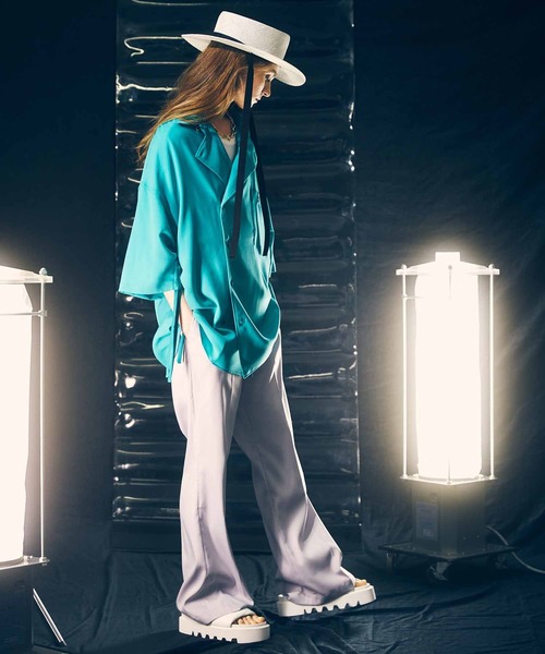 MAISON SPECIAL セミダブルシャーリングショートスリーブシャツ MAISON SPECIAL（メゾンスペシャル）の「《ユニセックスアイテム