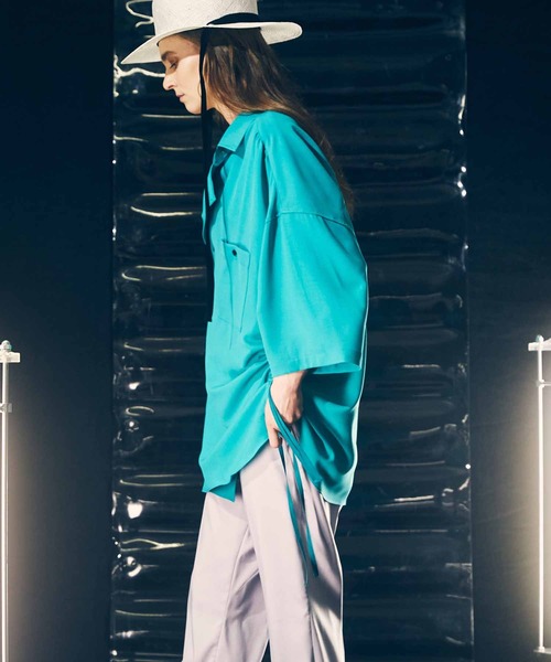 MAISON SPECIAL セミダブルシャーリングショートスリーブシャツ MAISON SPECIAL（メゾンスペシャル）の「《ユニセックスアイテム