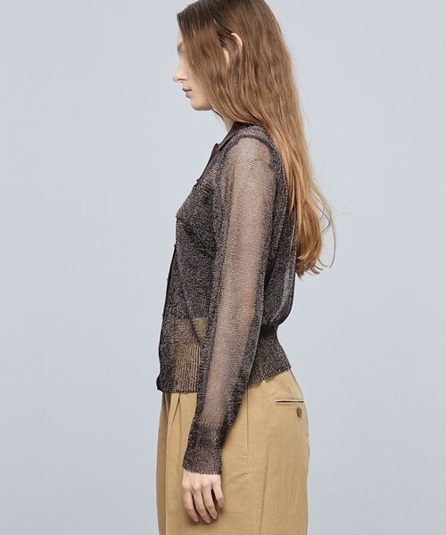 TAN（タン）の「【TAN/タン】メタリックシャツ TAN22SS-7-A（シャツ/ブラウス・レディース・ブラウン/その他17・FREE）」の7枚目の写真