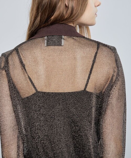 TAN（タン）の「【TAN/タン】メタリックシャツ TAN22SS-7-A（シャツ/ブラウス・レディース・ブラウン/その他17・FREE）」の10枚目の写真