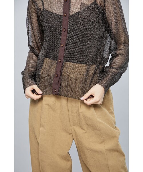 TAN（タン）の「【TAN/タン】メタリックシャツ TAN22SS-7-A（シャツ/ブラウス・レディース・ブラウン/その他17・FREE）」の12枚目の写真