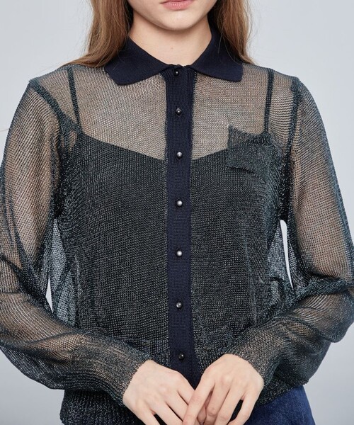 TAN（タン）の「【TAN/タン】メタリックシャツ TAN22SS-7-A（シャツ/ブラウス・レディース・ブラウン/その他17・FREE）」の18枚目の写真