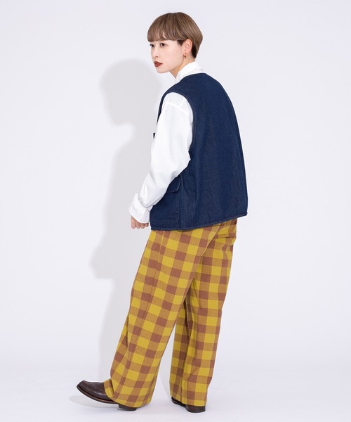 kutir(クティール)の「デニムフィッシングベスト(ベスト・レディース・ライトブルー/オフホワイト/ブルー・FREE)」の18枚目の写真