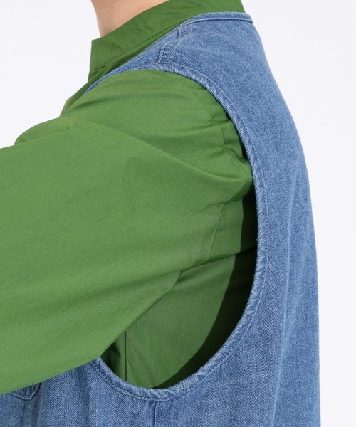 kutir(クティール)の「デニムフィッシングベスト(ベスト・レディース・ライトブルー/オフホワイト/ブルー・FREE)」の20枚目の写真