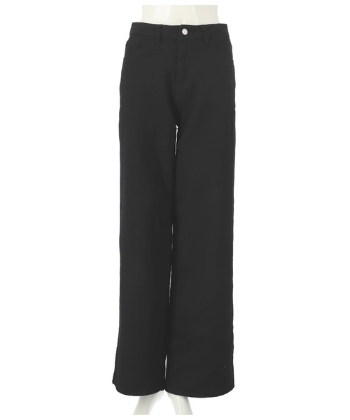 ANAP（アナップ）の「ツイルワイドパンツ（その他パンツ・レディース・ベージュ/ブラック・M/L/S）」の9枚目の写真