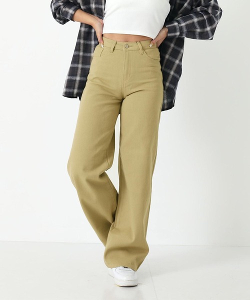 ANAP（アナップ）の「ツイルワイドパンツ（その他パンツ・レディース・ベージュ/ブラック・M/L/S）」の14枚目の写真