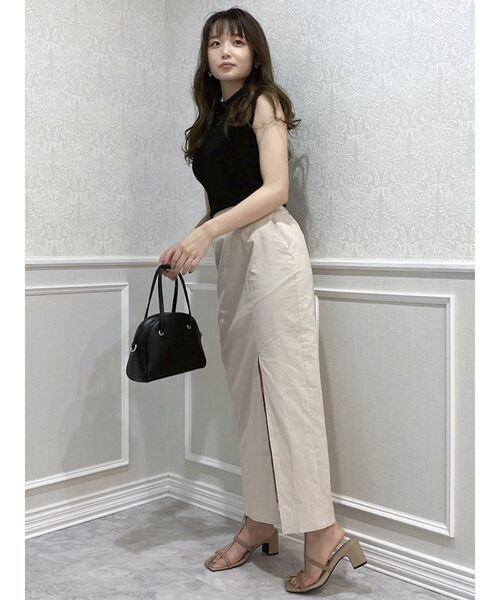 dazzlin（ダズリン）の「スリットIラインスカート（スカート・レディース・ベージュ/ピンク/ブルー・SMALL/MEDIUM）」の5枚目の写真