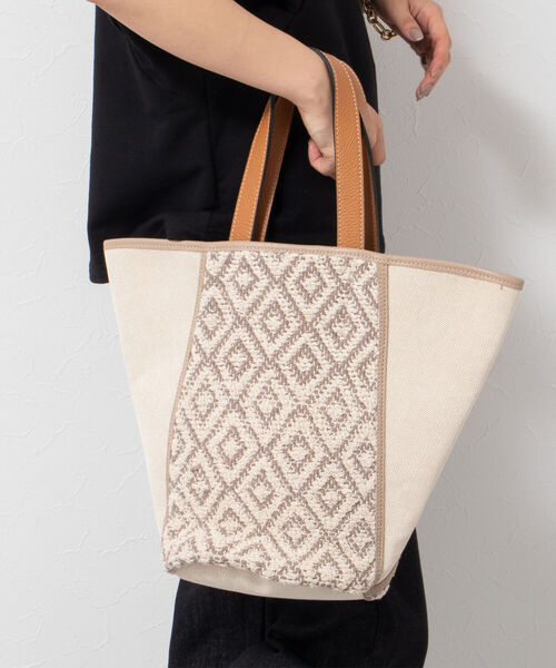 Kassiopea（カシオペア）の「【Kassiopea /カシオペア】タオルバケツトートバッグ（トートバッグ・レディース・ベージュ系その他3/ベージュ・FREE）」の2枚目の写真