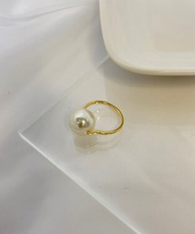 【earyear】ポイントパールリング