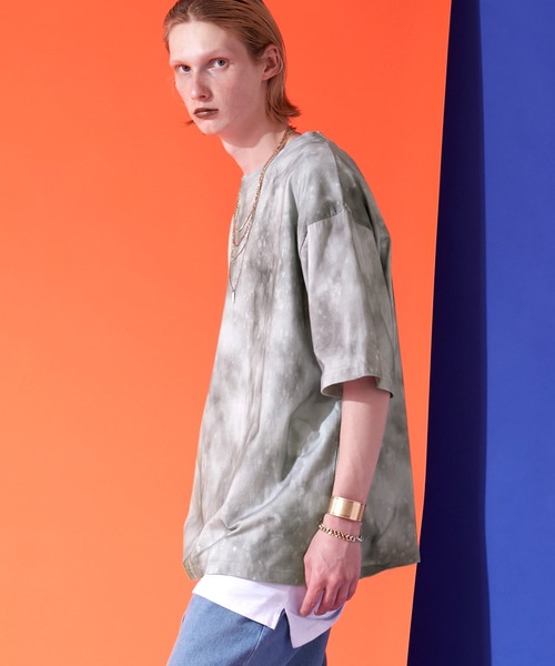 ENDER PRODUCTS(エンダープロダクツ)の「タイダイグラデーションクルーネックTシャツ【ENDER PRODUCTS/エンダープロダクツ】(Tシャツ/カットソー・メンズ・ブラック/グレー/グリーン・M/L)」の19枚目の写真