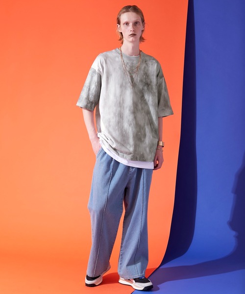 ENDER PRODUCTS(エンダープロダクツ)の「タイダイグラデーションクルーネックTシャツ【ENDER PRODUCTS/エンダープロダクツ】(Tシャツ/カットソー・メンズ・ブラック/グレー/グリーン・M/L)」の20枚目の写真