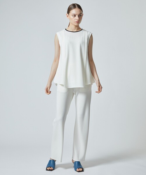 city（シティ）の「【CITY】サイドタックノースリーブトップス（シャツ/ブラウス・レディース・ブラック/アイボリー/ライトグレー・FREE）」の5枚目の写真