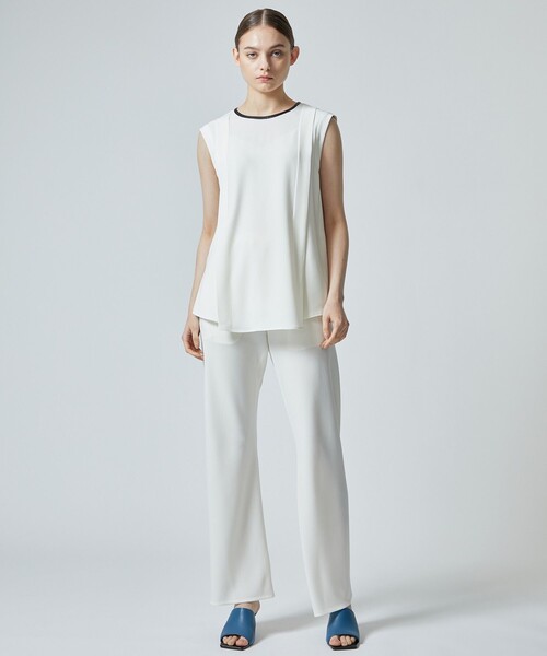 city（シティ）の「【CITY】サイドタックノースリーブトップス（シャツ/ブラウス・レディース・ブラック/アイボリー/ライトグレー・FREE）」の6枚目の写真