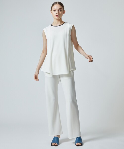 city（シティ）の「【CITY】サイドタックノースリーブトップス（シャツ/ブラウス・レディース・ブラック/アイボリー/ライトグレー・FREE）」の7枚目の写真