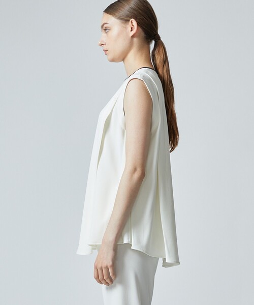 city（シティ）の「【CITY】サイドタックノースリーブトップス（シャツ/ブラウス・レディース・ブラック/アイボリー/ライトグレー・FREE）」の9枚目の写真