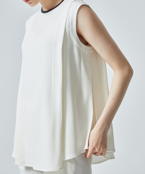 city（シティ）の「【CITY】サイドタックノースリーブトップス（シャツ/ブラウス・レディース・ブラック/アイボリー/ライトグレー・FREE）」の14枚目の写真