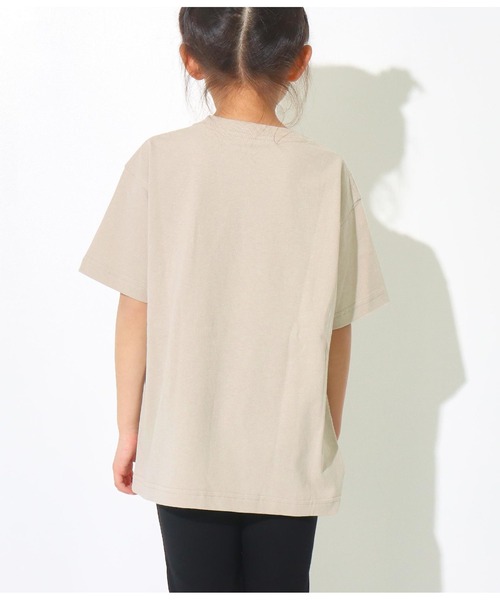 ANAP kids（アナップキッズ）の「カレッジプリントビッグTシャツ（Tシャツ/カットソー・キッズ・ベージュ/ホワイト/スミクロ・120cm/130cm/110cm）」の19枚目の写真