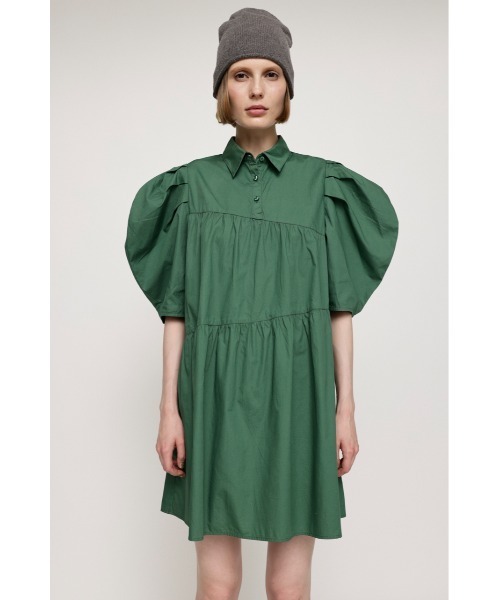 SLY（スライ）の「GATHER PUFF TUNIC ギャザー パフスリーブ