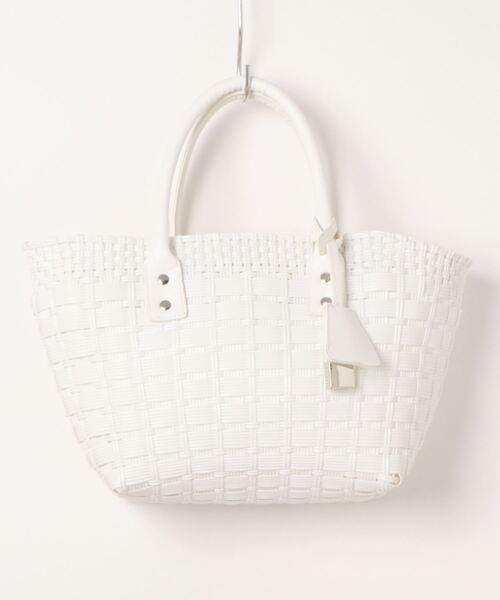 SMIR NASLI（サミールナスリ）の「【SMIR NASLI / サミールナスリ】キャンディーメルカドバスケットトートバッグＭ（かごバッグ・レディース・ホワイト/イエロー/グリーン・FREE）」の11枚目の写真