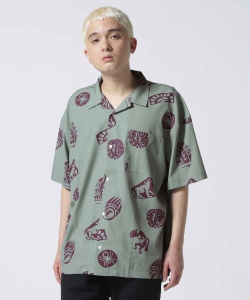 AVIREX（アヴィレックス）の「【直営店限定】半袖 シャツ ホピ / S/S SHIRT HOPI / アヴィレックス / AVIREX（シャツ/ブラウス・メンズ・ベージュ/グレー・MEDIUM/LARGE）」の17枚目の写真