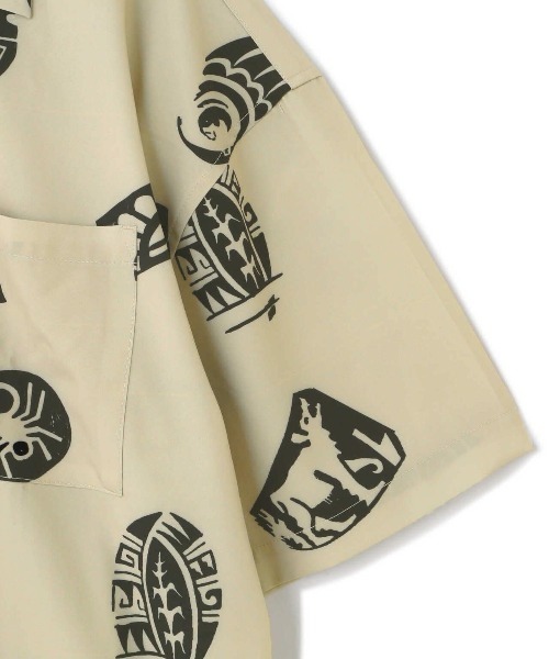 AVIREX（アヴィレックス）の「【直営店限定】半袖 シャツ ホピ / S/S SHIRT HOPI / アヴィレックス / AVIREX（シャツ/ブラウス・メンズ・ベージュ/グレー・MEDIUM/LARGE）」の9枚目の写真