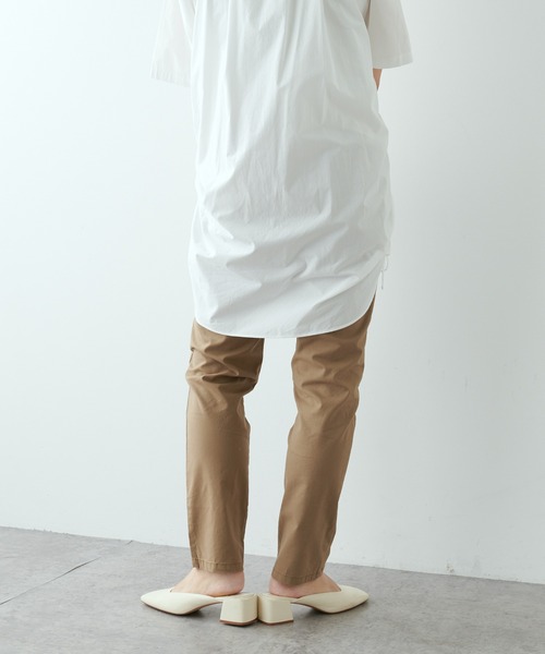 PUAL CE CIN(ピュアルセシン)の「綿麻ストレッチスリムパンツ(その他パンツ・レディース・ブラック/ベージュ/グレー・FREE)」の6枚目の写真