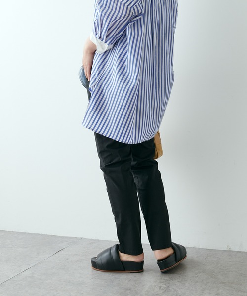 PUAL CE CIN(ピュアルセシン)の「綿麻ストレッチスリムパンツ(その他パンツ・レディース・ブラック/ベージュ/グレー・FREE)」の12枚目の写真