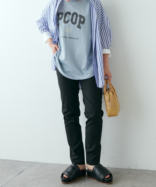 PUAL CE CIN(ピュアルセシン)の「綿麻ストレッチスリムパンツ(その他パンツ・レディース・ブラック/ベージュ/グレー・FREE)」の13枚目の写真