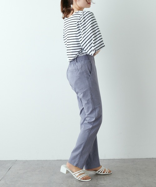 PUAL CE CIN(ピュアルセシン)の「綿麻ストレッチスリムパンツ(その他パンツ・レディース・ブラック/ベージュ/グレー・FREE)」の10枚目の写真