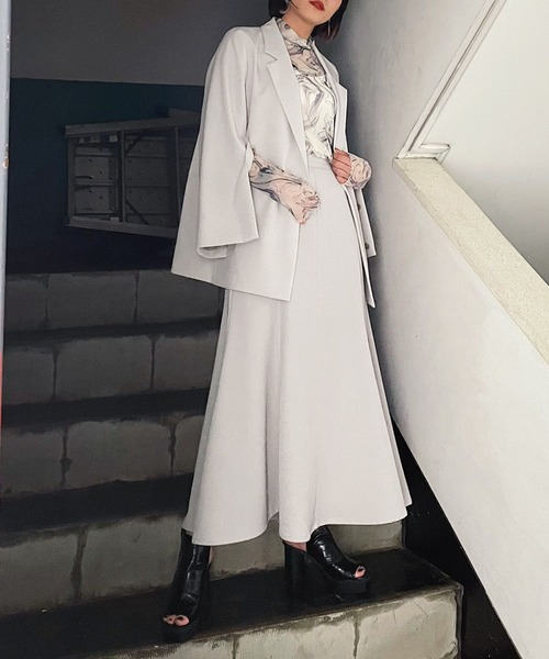 PAGEBOY（ページボーイ）の「ワイドフレアスカート（スカート・レディース・ブラック/ロイヤルブルー/グレイッシュベージュ・FREE）」の9枚目の写真