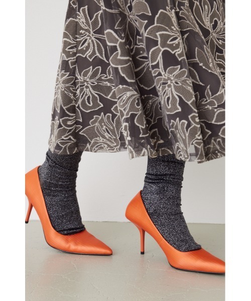 rienda（リエンダ）の「ベーシックカラーソックス（ソックス/靴下・レディース・ブラック/シルバー/パープル・FREE）」の2枚目の写真