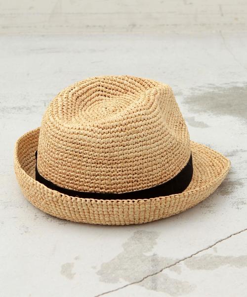 BEAUTY&YOUTH UNITED ARROWS（ビューティーアンドユースユナイテッドアローズ）の「BYBC∵ ラフィアテープハット◆（ハット・レディース・ブラック/ダークブラウン/ベージュ・FREE）」の7枚目の写真
