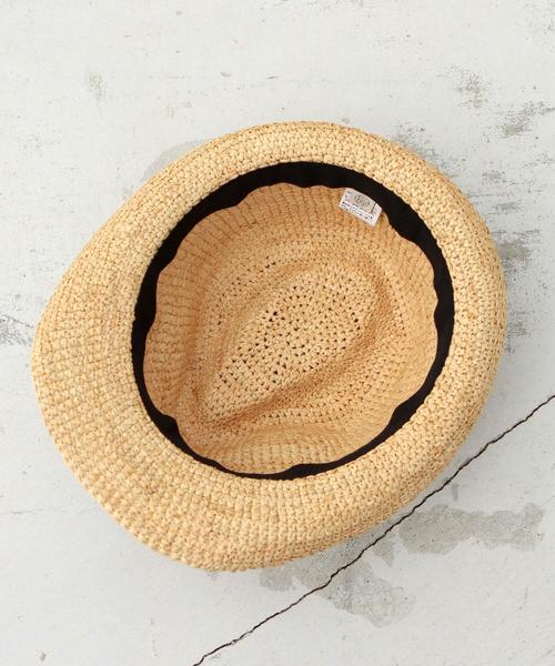 BEAUTY&YOUTH UNITED ARROWS（ビューティーアンドユースユナイテッドアローズ）の「BYBC∵ ラフィアテープハット◆（ハット・レディース・ブラック/ダークブラウン/ベージュ・FREE）」の5枚目の写真