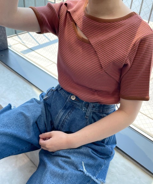 w closet（ダブルクローゼット）の「【2WAY】テレコボーダークルー