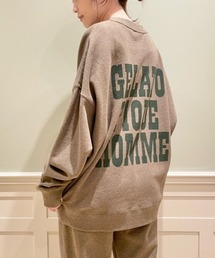 gelato pique（ジェラートピケ）の「【HOMME】リサイクル裏毛ビッグロゴプルオーバー（ルームウェア/パジャマ・メンズ）」