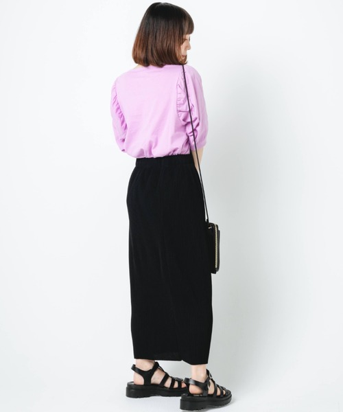 nemne store(ネンネストア)の「袖ボリュームプルオーバー(Tシャツ/カットソー・レディース・ブラウン/オフホワイト/ピンク・フリー)」の16枚目の写真