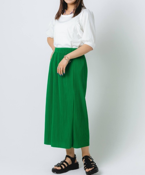 nemne store(ネンネストア)の「袖ボリュームプルオーバー(Tシャツ/カットソー・レディース・ブラウン/オフホワイト/ピンク・フリー)」の11枚目の写真