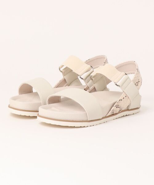 LBC(エルビーシー)の「ラバーバンドスポサン(サンダル・レディース・ホワイト/ブラック・M/L)」の1枚目の写真