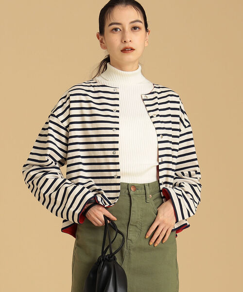 Ray BEAMS（レイビームス）の「ORCIVAL / クルーネック カーディガン（カーディガン/ボレロ・レディース・ホワイト系その他/ブラック系その他・1）」の7枚目の写真