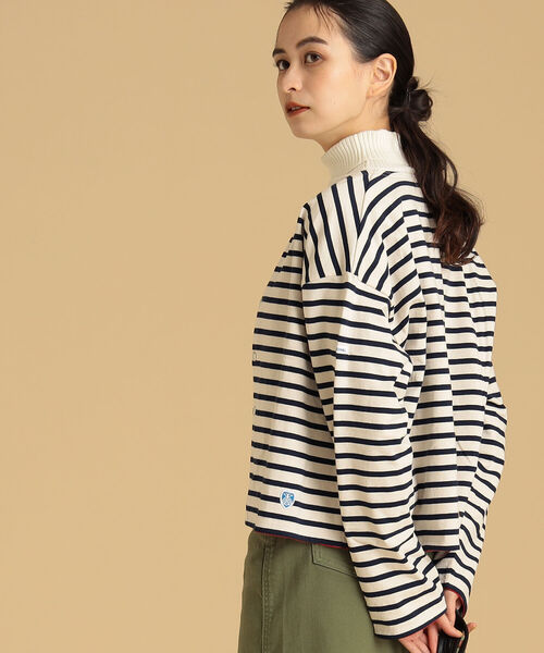 Ray BEAMS（レイビームス）の「ORCIVAL / クルーネック カーディガン（カーディガン/ボレロ・レディース・ホワイト系その他/ブラック系その他・1）」の8枚目の写真