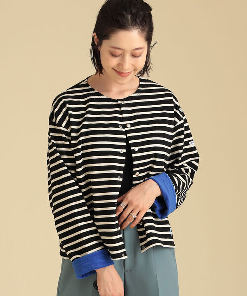 Ray BEAMS（レイビームス）の「ORCIVAL / クルーネック カーディガン（カーディガン/ボレロ・レディース・ホワイト系その他/ブラック系その他・1）」の13枚目の写真